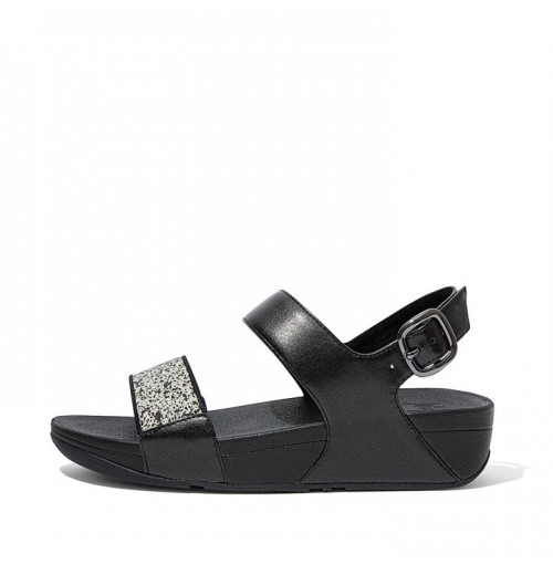 Lulu Shimmer Back-Strap Sandals