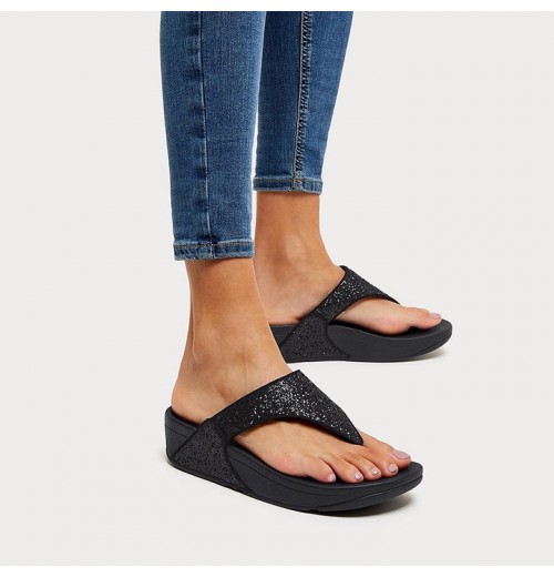 Lulu Glitter Toe-Post Sandals