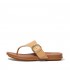 Gracie Buckle Leather Toe-Post Sandals