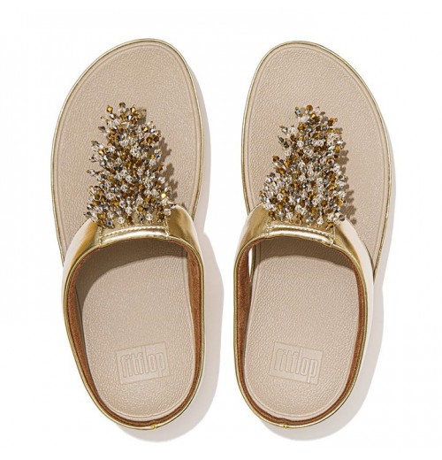 Rumba Beaded Toe-Post Sandals