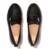 Lena Leather Penny Flat Shoes