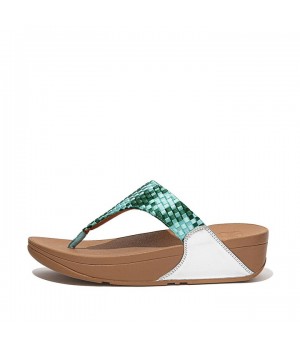 Lulu Silky Weave Toe-Post Sandals