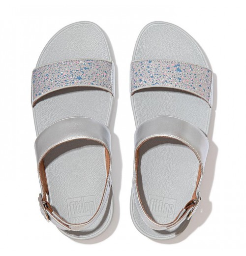 Lulu Shimmer Back-Strap Sandals