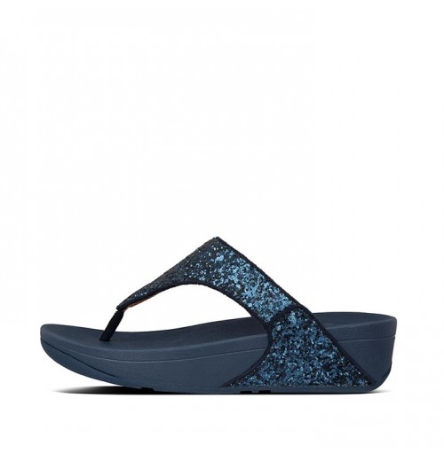 Lulu Glitter Toe-Post Sandals