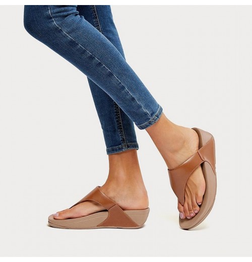 Lulu Leather Toe-Post Sandals