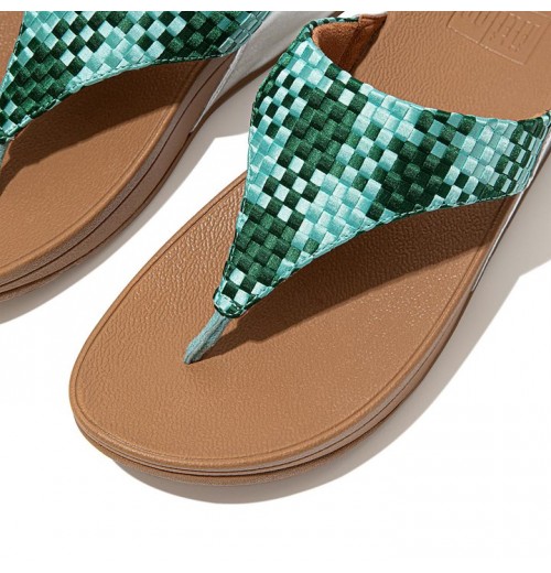 Lulu Silky Weave Toe-Post Sandals