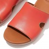 H-Bar Pop Binding Leather Slides