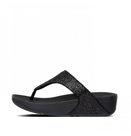 Lulu Glitter Toe-Post Sandals