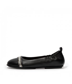 Allegro Snake Bangle Leather Ballet Flats