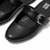 Allegro Buckle Leather Flat Shoes