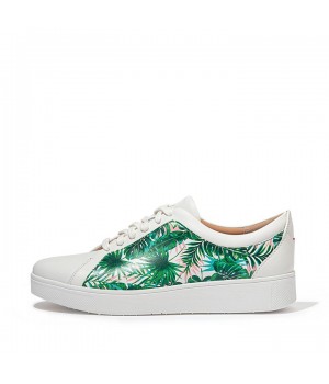 Rally Jungle Print Leather Trainers