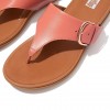 Gracie Buckle Leather Toe-Post Sandals