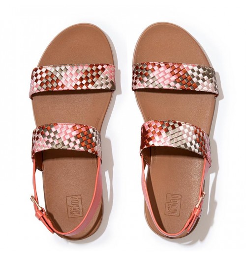 Barra Silky Weave Back-Strap Sandals