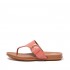 Gracie Buckle Leather Toe-Post Sandals