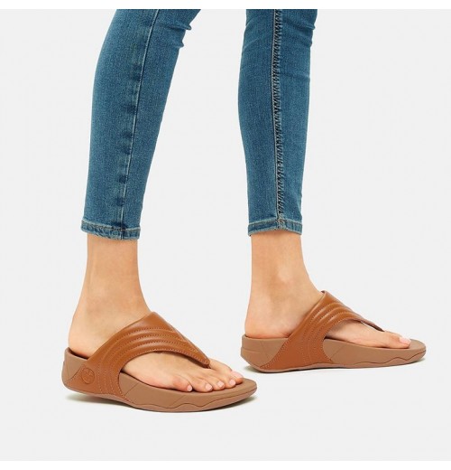 Walkstar Leather Toe-Post Sandals