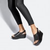 Eloise Leather Back-Strap Wedge Sandals