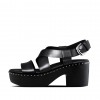 Pilar Leather Back-Strap Platform Platform Sandals