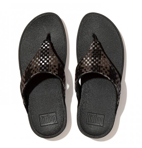 Lulu Silky Weave Toe-Post Sandals