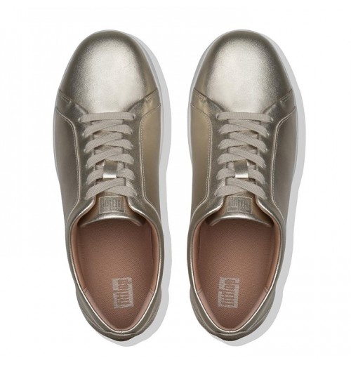 Rally Metallic Leather Trainers