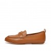 Lena Leather Penny Flat Shoes