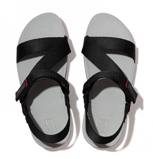 Surfa Woven-Logo Z-Strap Back-Strap Sandals