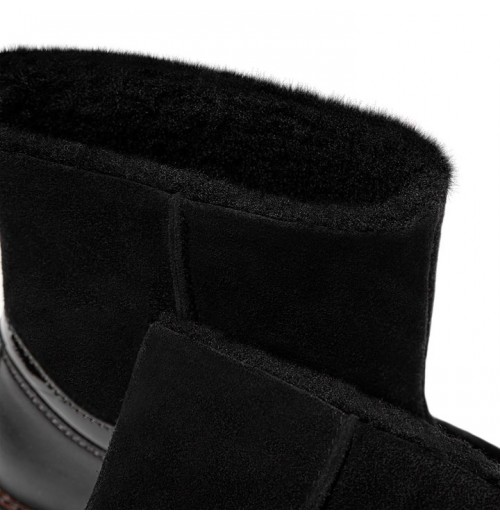 Elin Wool Lined Slip-on Ankle Boots
