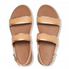 Barra Metallic Back-Strap Sandals