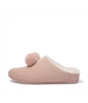 Chrissie Pom-Pom Shearling Slippers