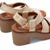 Pilar Woven Back-Strap Platform Platform Sandals