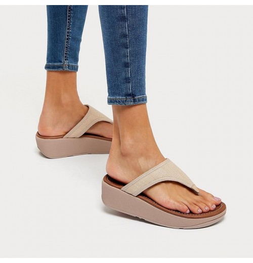 Lulu Woven Toe-Post Sandals