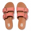 Gracie Buckle Leather Slides