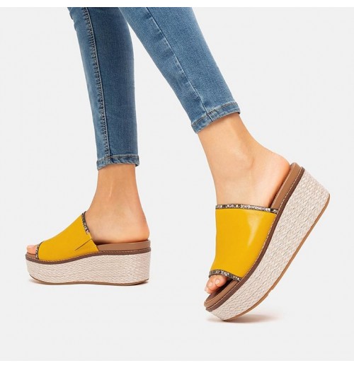 Eloise Snake Trim Espadrille Slides