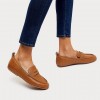 Lena Leather Penny Flat Shoes