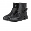 Helmi Croc Embossed Ankle Boots
