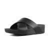 Lulu Leather Cross Slides