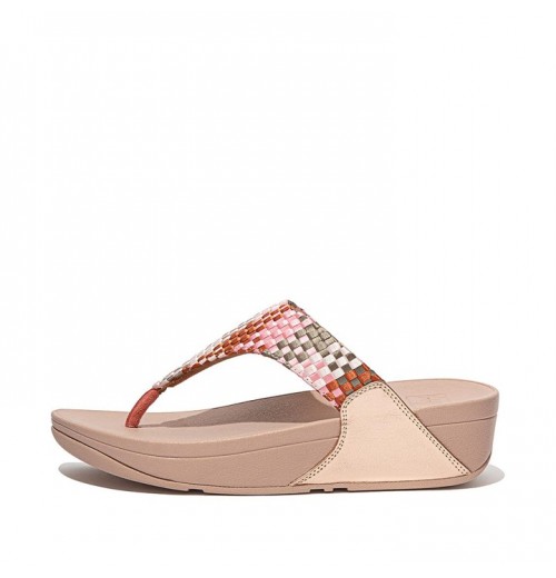 Lulu Silky Weave Toe-Post Sandals