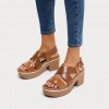 Pilar Patent Mix Back-Strap Platform Platform Sandals