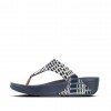 Lulu Art Denim Toe-Post Sandals