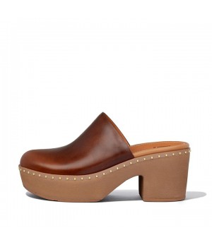 Pilar Leather Mule Platforms Mules & Clogs