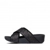 Lulu Glitter Cross Slides