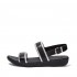 Barra Metallic Back-Strap Sandals