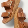 Remi Adjustable Leather Slides