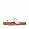 Gracie Buckle Leather Toe-Post Sandals