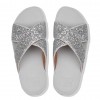 Lulu Glitter Cross Slides