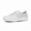 F-Sporty Leather Scoop-Cut Perf Trainers