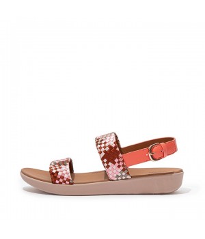 Barra Silky Weave Back-Strap Sandals