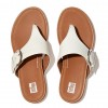 Gracie Buckle Leather Toe-Post Sandals