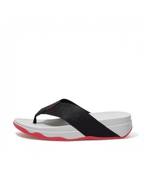 Surfa Woven-Logo Toe-Post Sandals