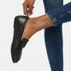 Lena Leather Penny Flat Shoes