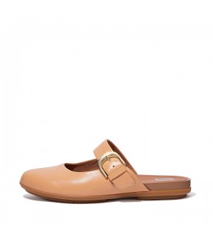 Allegro Buckle Leather Flat Shoes